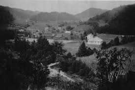 black and white photo of Gatlinburg